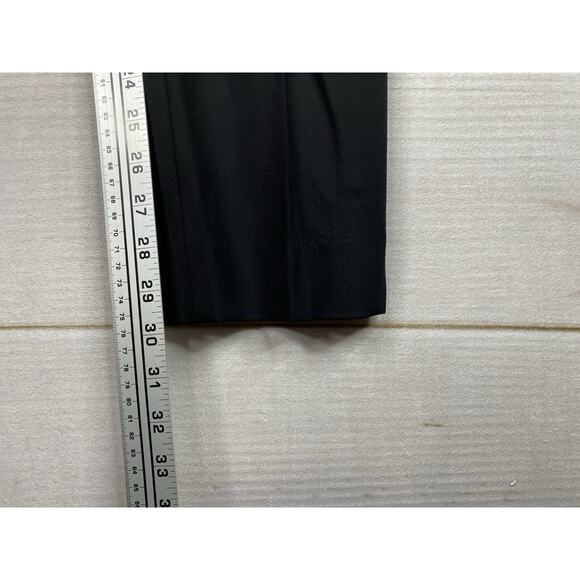 Lafayette 148 New York Wool Pants Sz 4 Black Straight Stretch Lightweight - Picture 5 of 11